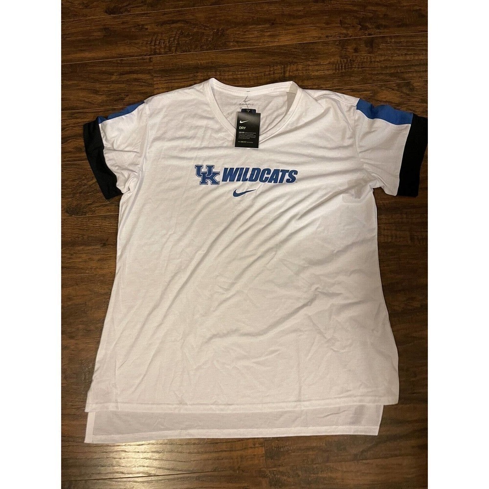 Women's XXL UK Wildcats Stamp VNeck Dri-Fit Nike Shirt NWT